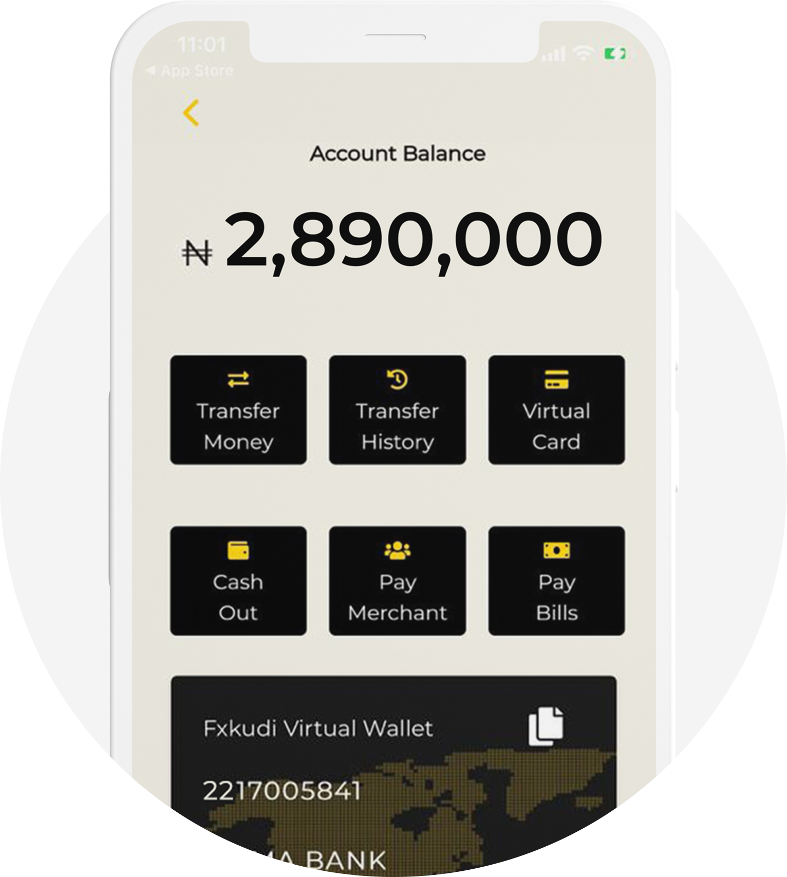virtual wallet to buy airtime and pay bills